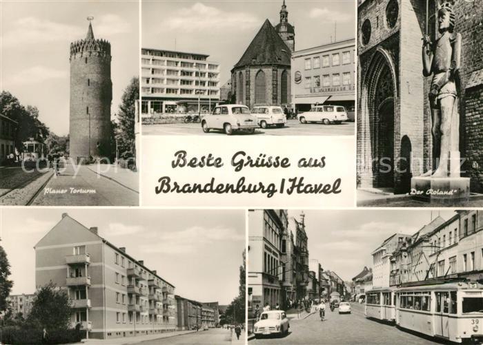 Brandenburg Havel Plauer Torturm Der Roland