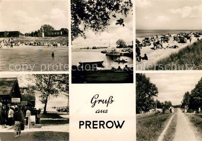 Prerow Ostseebad Strand Hafen Promenade