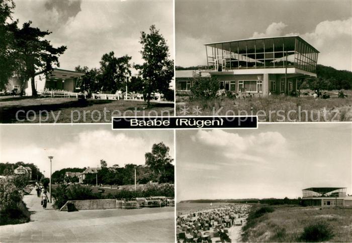 Baabe Ostseebad Ruegen Strand Promenade