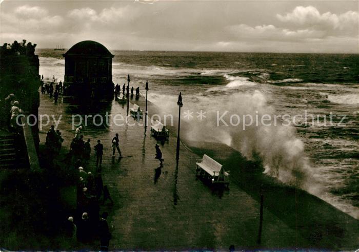 Borkum Springflut Wandelhalle