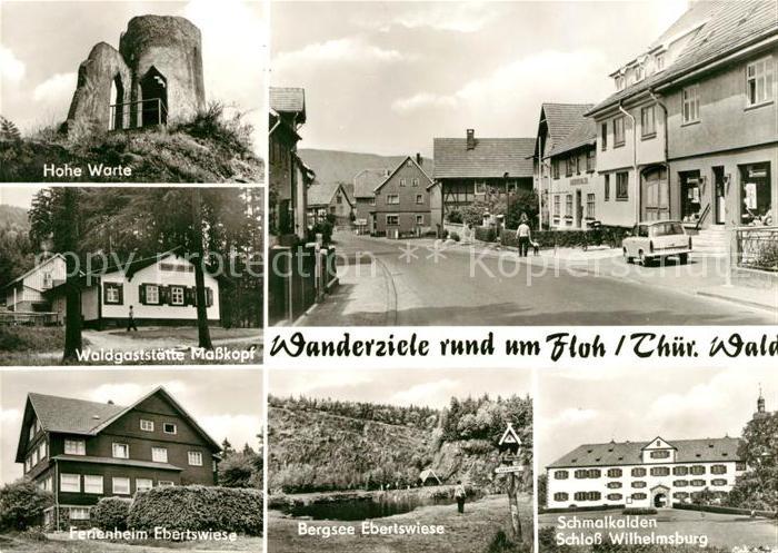 Floh-Seligenthal Hohe Warte Waldgaststaette Masskopf Bergsee Ebertswiese