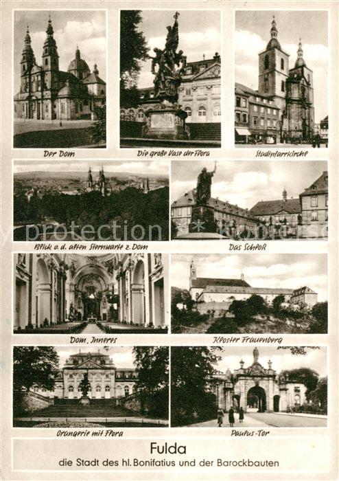 Fulda Dom Stadtpfarrkirche Schloss Kloster Frauenberg