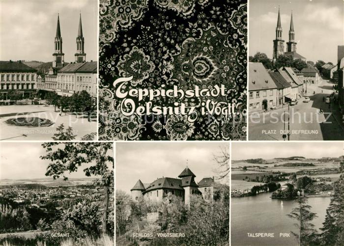 Oelsnitz Vogtland Ernst Thaelmann Platz Schloss Voigtsberg Talsperre Pirk