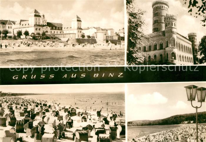 Binz Ruegen Strand Kurhaus Schloss Granitz