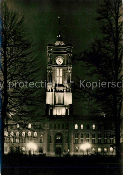 BERLIN  CITY Rotes Rathaus Nacht