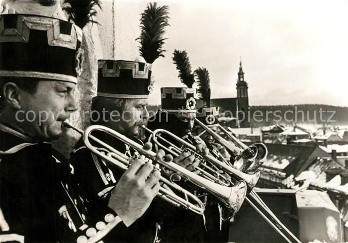 Schneeberg Erzgebirge Turmblasen Weihnachtszeit