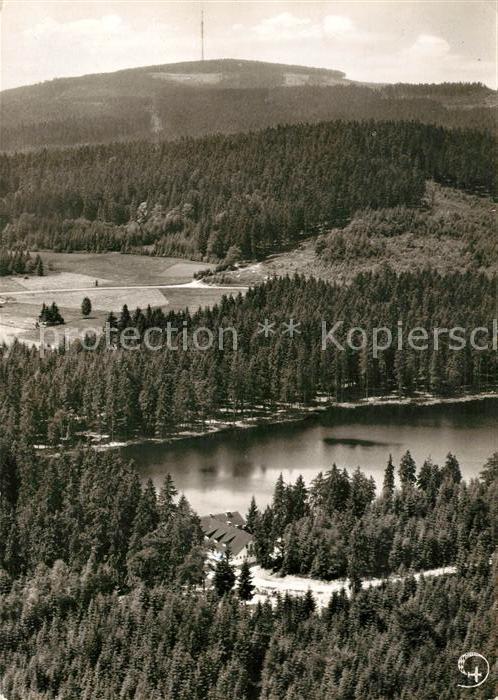 Fichtelberg Bayreuth Fichtelsee Gasthaus Seeblick Fliegeraufnahme