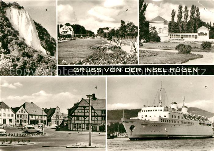 Insel Ruegen Koenigsstuhl Baabe Strandpromenade Goehren Musikpavillon Bergen