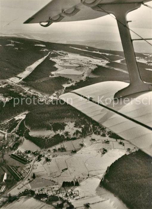Fichtelberg Oberwiesenthal Fliegeraufnahme Winter