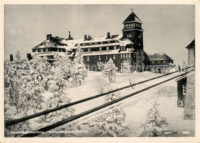 Oberwiesenthal Erzgebirge Fichtelberghaus Winter