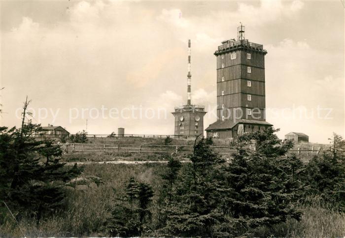 Brocken Harz Wetterwarte Brockenturm Sender