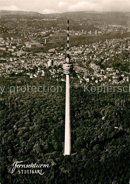 STUTTGART  CITY Fliegeraufnahme Fernsehturm