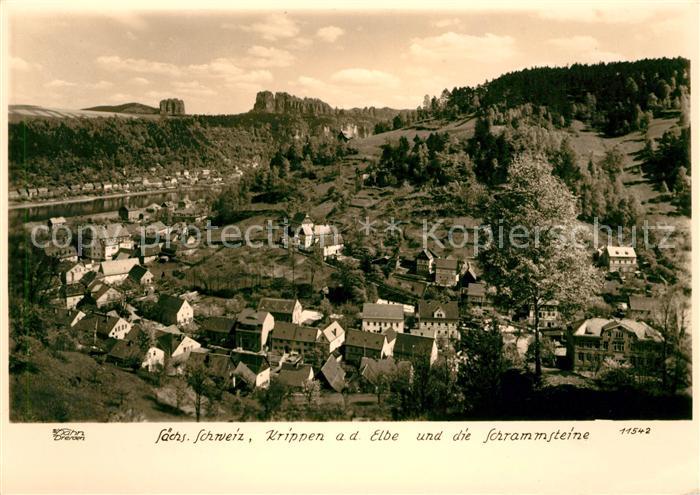 Krippen Bad Schandau Schramsteine Panorama