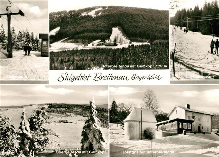 Unterbreitenau Bischofsmais Skigebiet Winter Forstgasthof