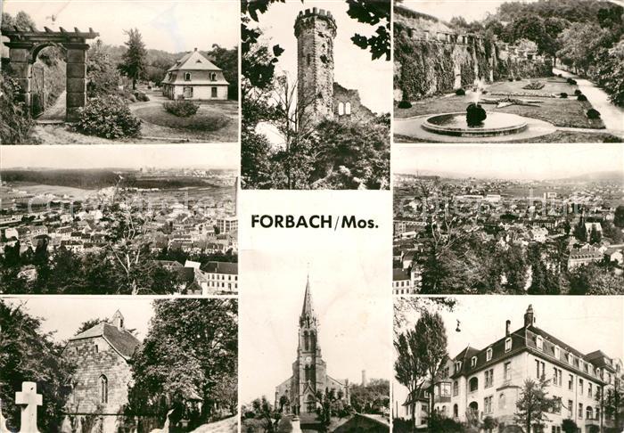 Forbach Lothringen Park Ansichten Panorama