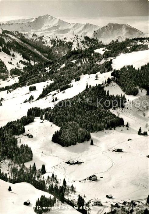 Gunzesried Fliegeraufnahme Winter