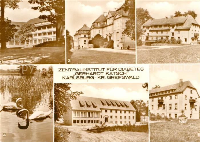 Karlsburg Greifswald Zentralinstitut Diabetes Klinik Barock Schloss