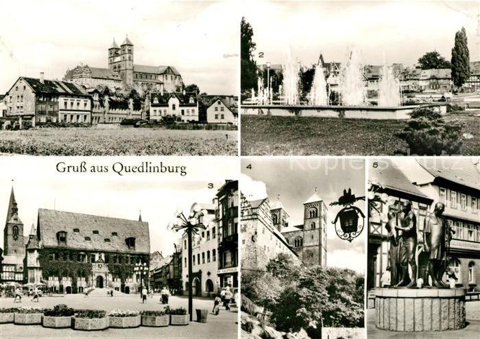 Quedlinburg Harz Schloss Stiftskirche Burggarten Rathaus Muenzenberger Musikante