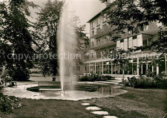 Bad Woerishofen Kuranstalt Sebastianeum Springbrunnen Park