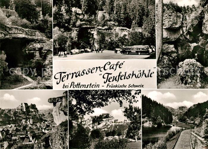 Pottenstein Oberfranken Terrassencafe Teufelshoehle