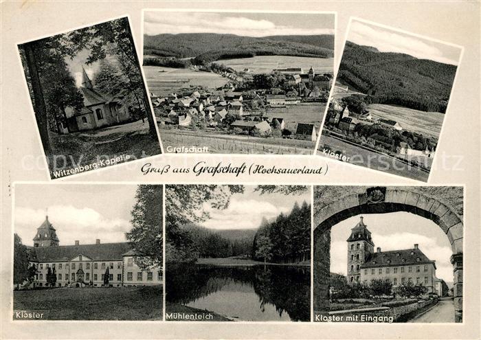 Grafschaft Sauerland Witzenberg Kapelle Kloster Muehlenteich