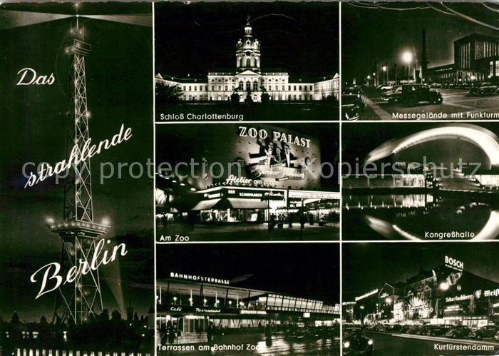 BERLIN CITY Nachtaufnahmen Schloss Charlottenburg Zoo Kongresshalle Kudamm