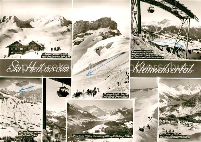 Kleinwalsertal Schwarzwasserhuette Gruenhorn Kanzelwandbahn Bergstation Hirscheg