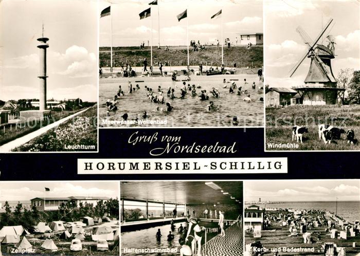 Horumersiel Windmuehle Schwimmbad Badestrand Schillig
