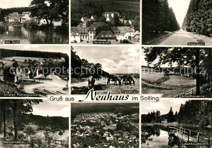 Neuhaus Solling Teich Fliegeraufnahme Kegelbahn Lakenhausbahn