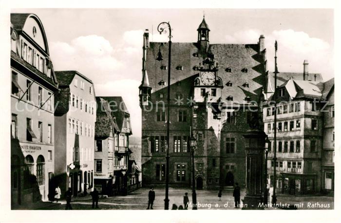 Marburg Lahn Marktplatz Rathaus