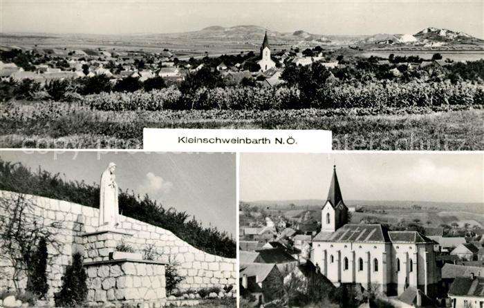 Niederoesterreich Kleinschweinbarth Kirche Panorama