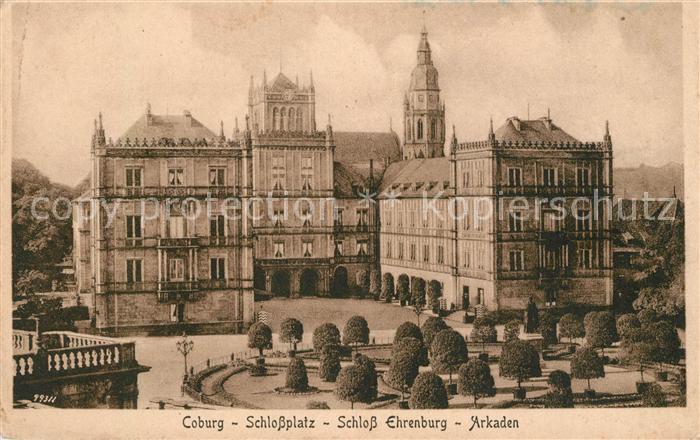 Coburg Schlossplatz Schloss Ehrenburg Arkaden