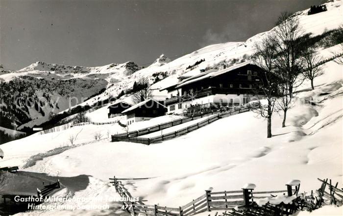 Hinterglemm Saalbach Gasthof Mitterlengau Winter