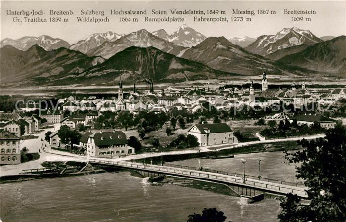 Rosenheim Bayern Panorama Bergkette