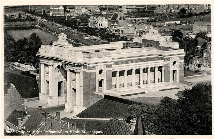 Ypern Ypres Porte de Menin Denkmal Heros Britanniques