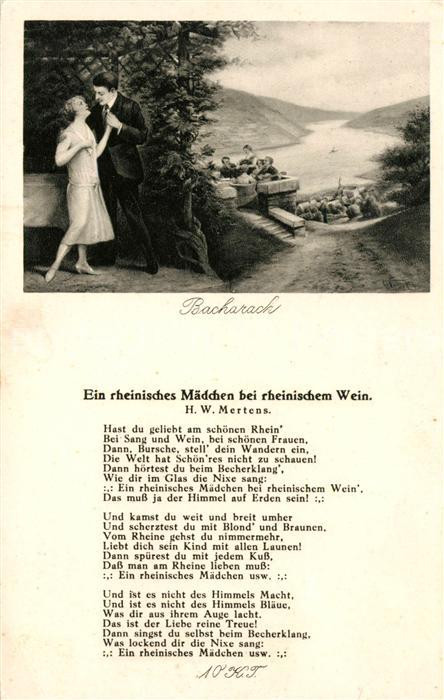 Bacharach Rhein Panorama Gedicht