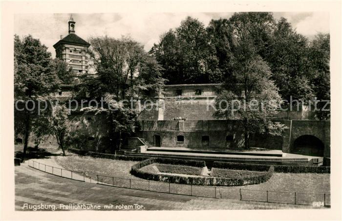 Augsburg Freilichtbuehne rotes Tor