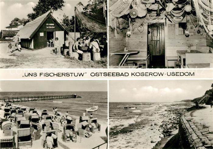 Koserow Ostseebad Usedom Uns Fischerstuw Strand