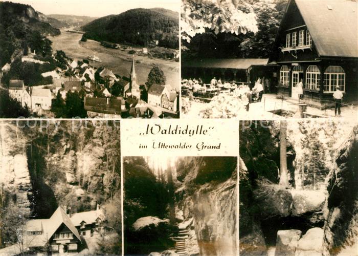 Lohmen Sachsen Gasthaus Waldidylle Panoramen