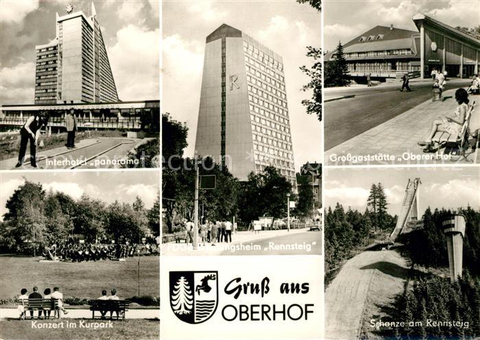 Oberhof Thueringen Interhotel Panorama Grossgaststaette Oberer Hof Konzert Schan