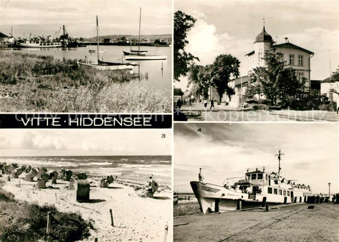 Vitte Hiddensee Hafen FDGB Erholungsheim Zur Ostsee Strand