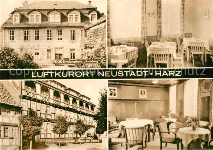 Neustadt Harz FDGB Erholungsheim Kronberg Haus zur Sonne Klubraum