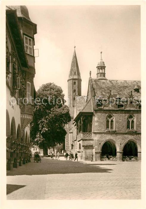 Goslar Rathaus Freitreppe Tuerme Marktkirche Kaiserworth