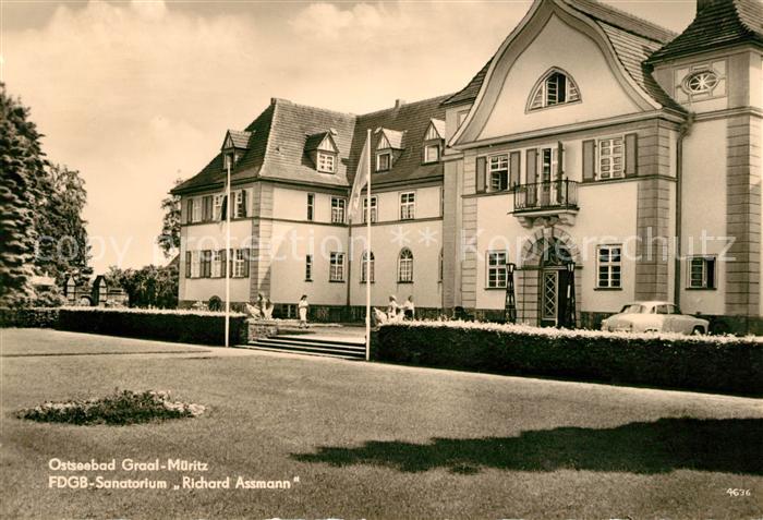 Graal-Mueritz Ostseebad FDGB Sanatorium Richard Assmann