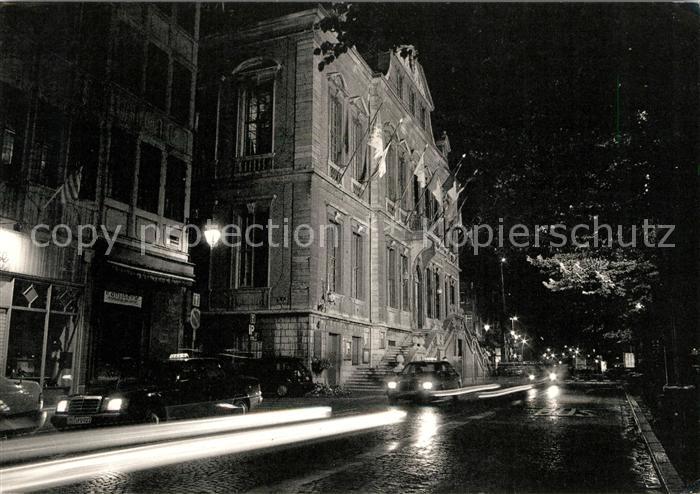 Liege Luettich Rathaus Nachtaufnahme