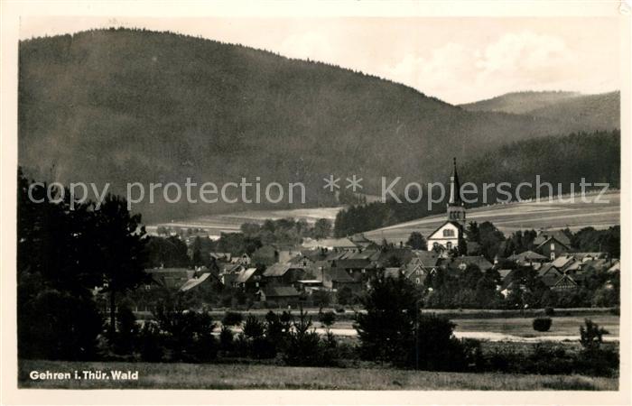 Gehren Thueringen Ortsansicht