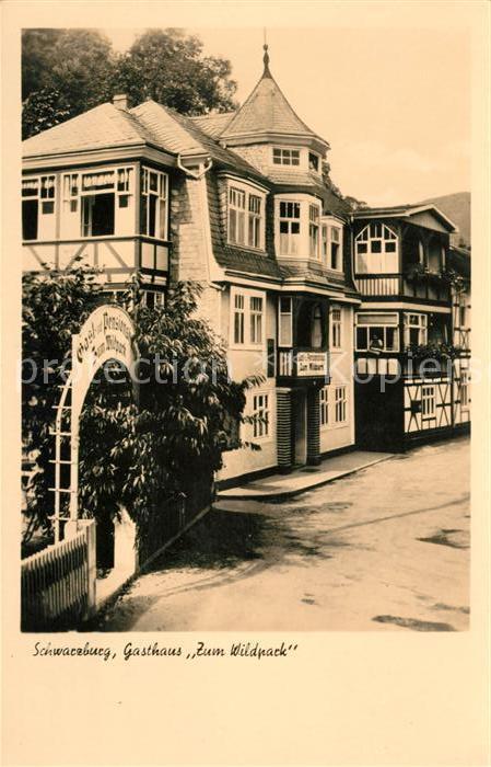 Schwarzburg Thueringer Wald Gasthaus Zum Wildpark