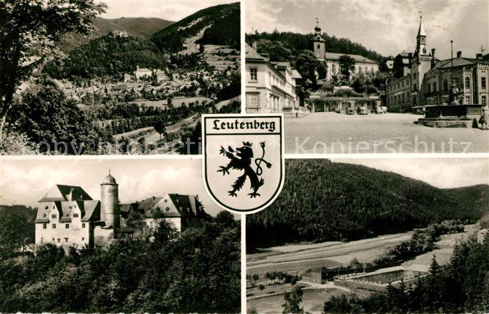 Leutenberg Thueringen Teilansichten Schloss Marktplatz