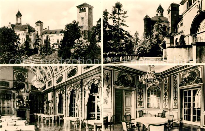 Waldenburg Sachsen Ehem Schloss jetzt Sanatorium Speisesaal