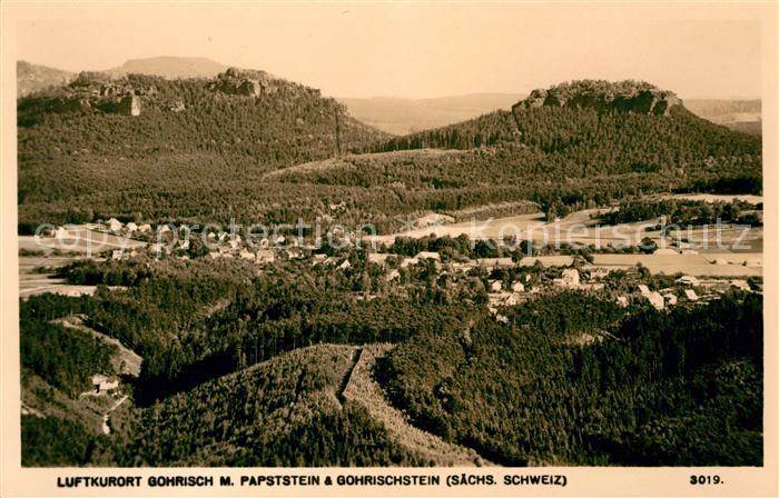 Gohrisch mit Papststein und Gohrischstein